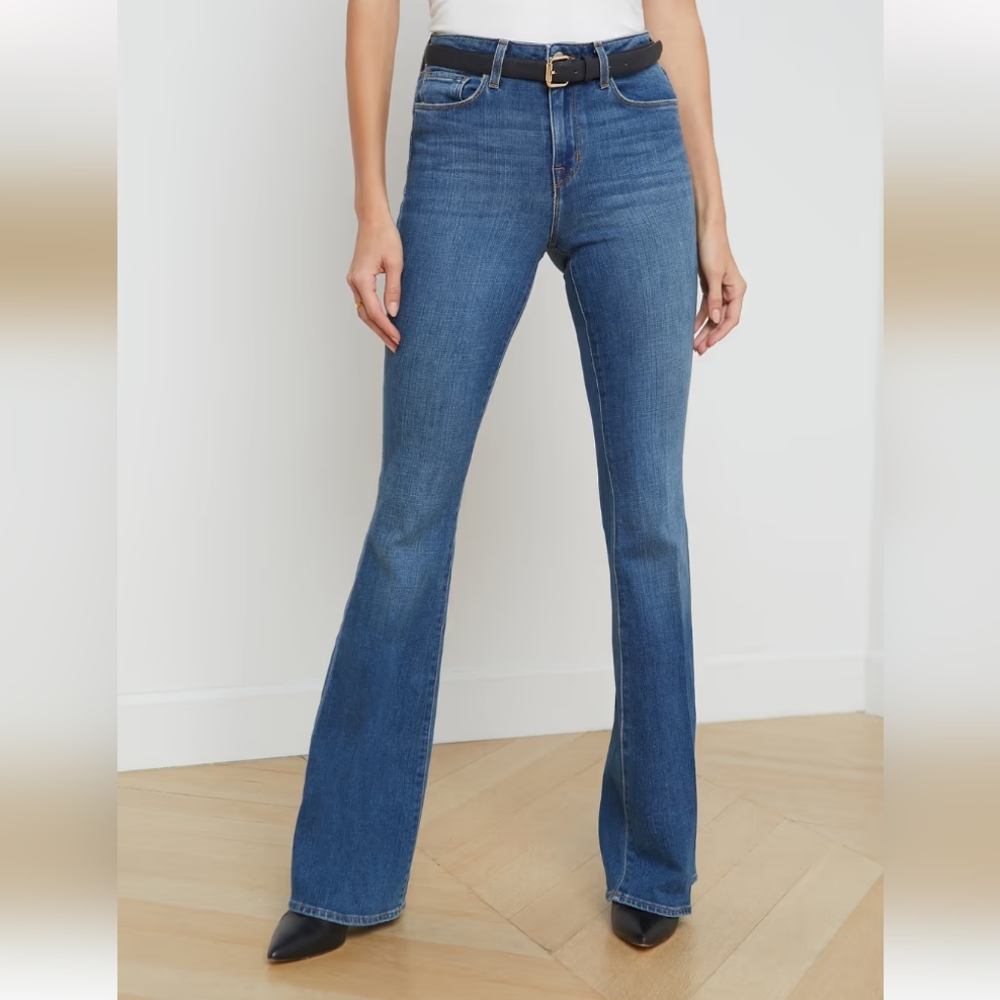 L'AGENCE Bell High Rise Flare Jeans Authentique Size 30